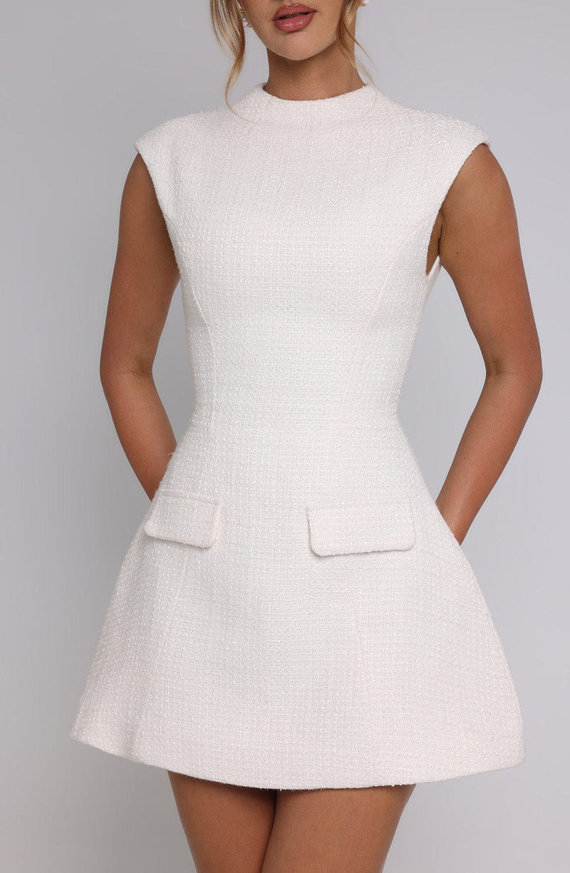 Blake Mini Dress - Ivory Dress Babyboo Fashion Premium Exclusive Design