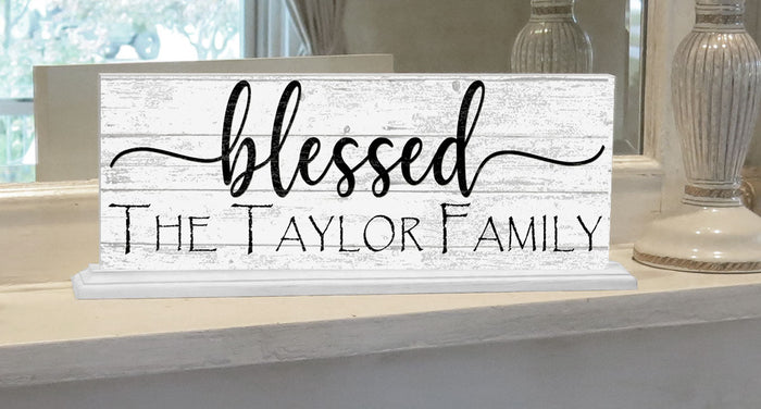Blessed Family Name Sign