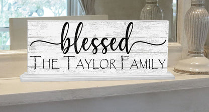 Blessed Family Name Sign