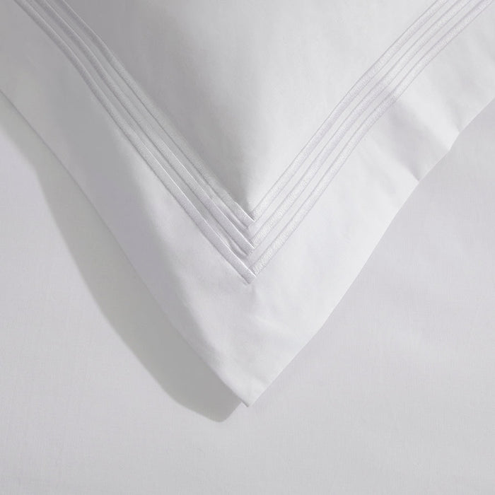 Bloomsbury Double Duvet Cover - 1000 TC - White - DUSK