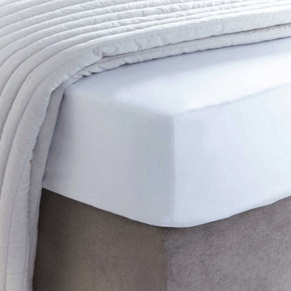 Bloomsbury Fitted Sheet - 1000 Thread Count - White - DUSK