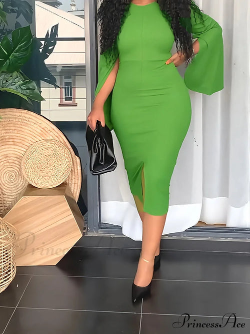 Blue Patchwork High Trendy Rise Boyfriend Jeans Green / L Dresses