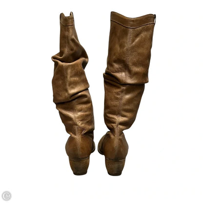 Boots Knee Heels By Mia In Brown, Size: 8