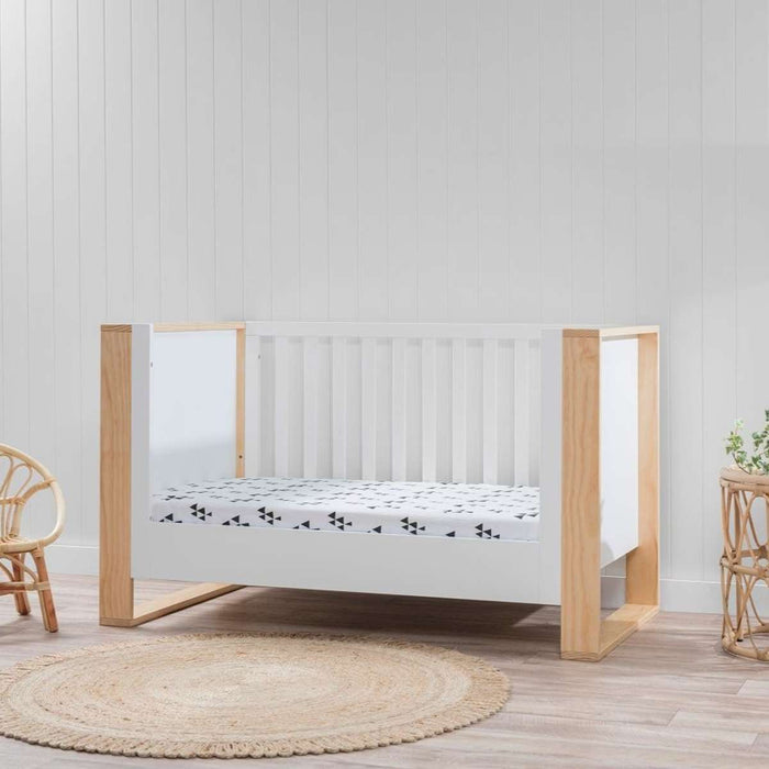 Boston Cot Toddler Bed Conversion - White