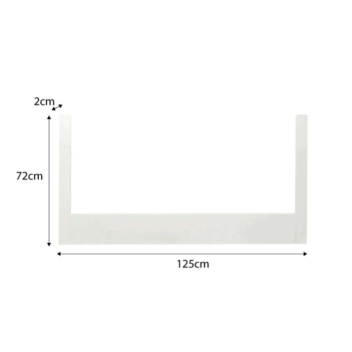 Boston Cot Toddler Bed Conversion - White