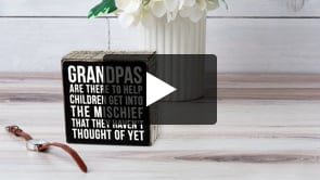 Box Sign- Grandpas #1752