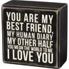 Box Sign- I Love You #1739