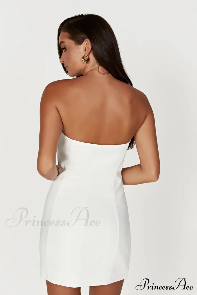 Brooks Rose Stylish Mini Dress 30 Days / 6 S White