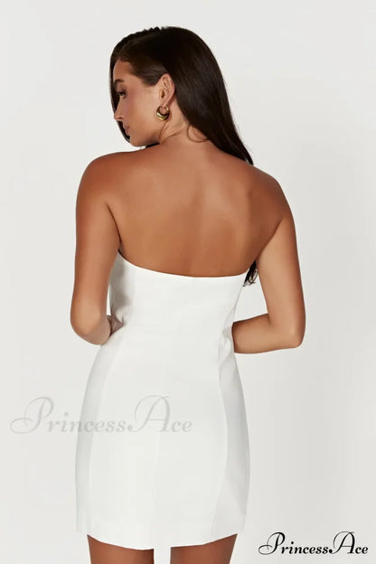 Brooks Rose Stylish Mini Dress 30 Days / 6 S White