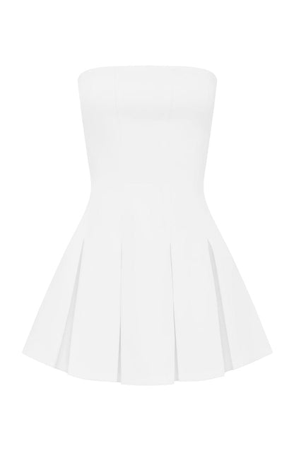 Bryony Mini Dress - Ivory Dress Babyboo Fashion Premium Exclusive Design