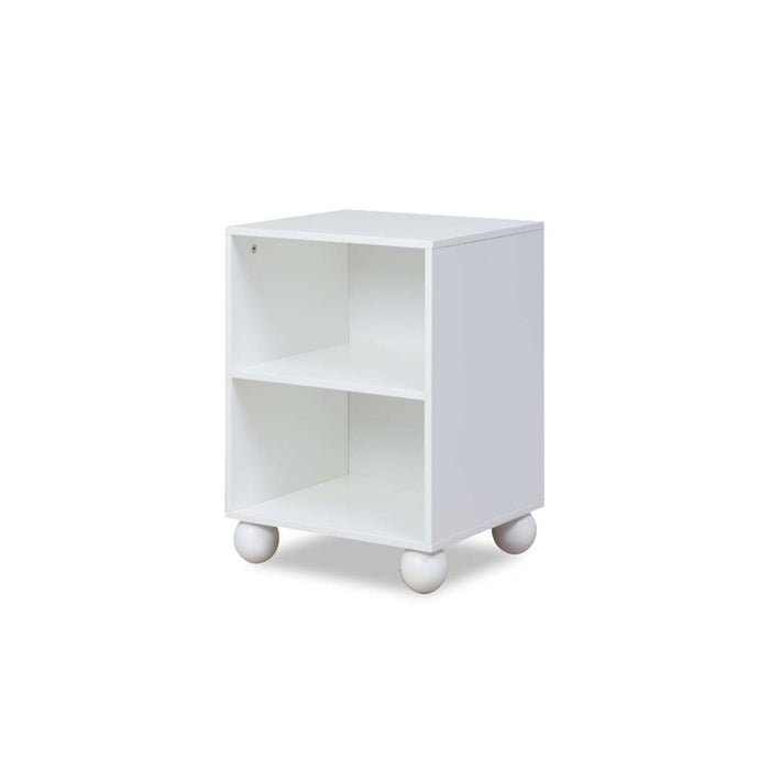 Bubble Ball Feet Side Table - White