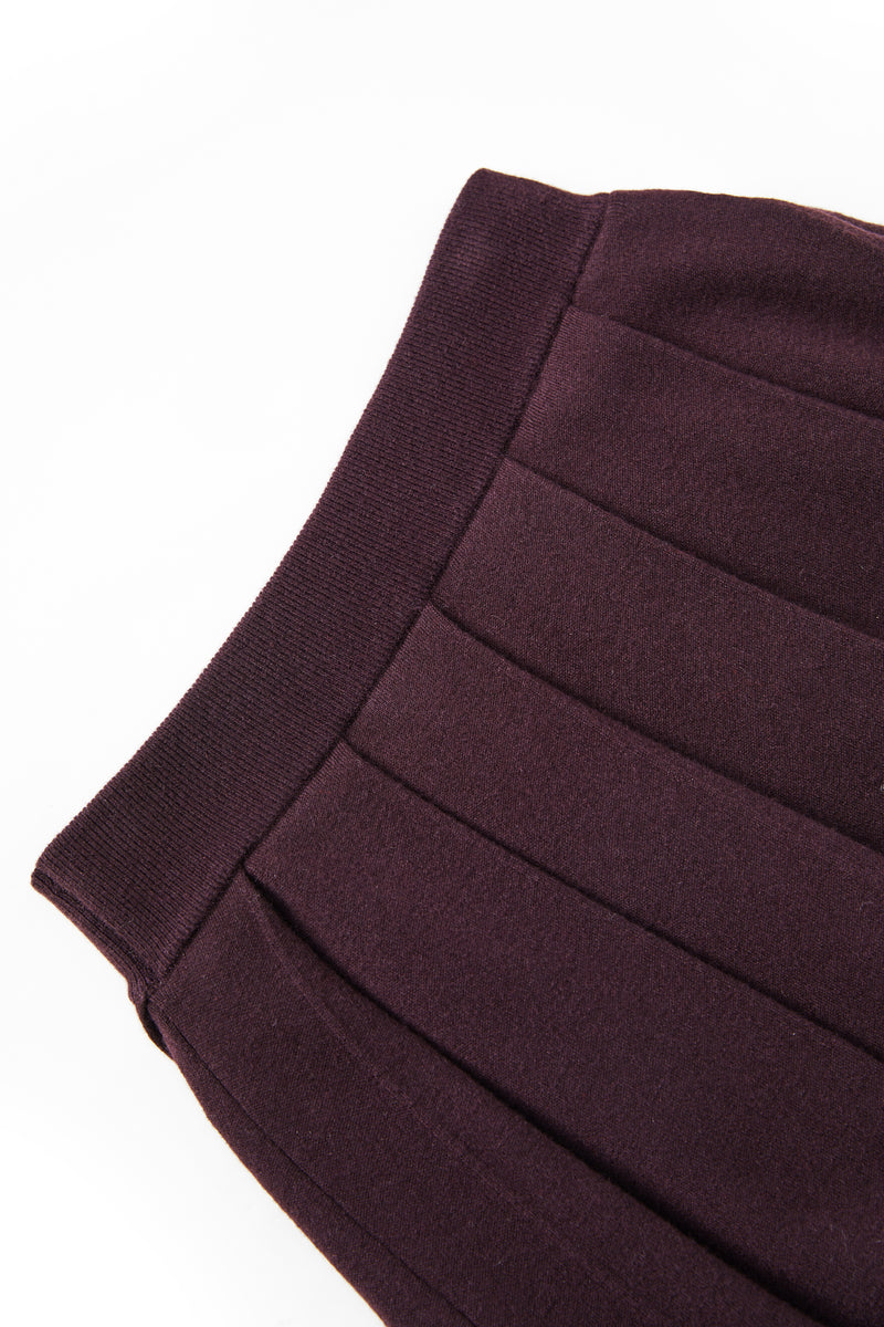 Bubble hem wool maxi skirt