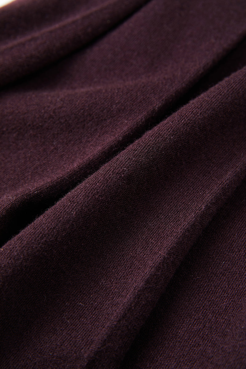 Bubble hem wool mini skirt