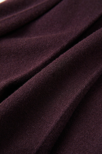 Bubble hem wool mini skirt