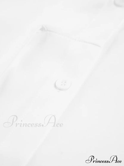 Button Down Graceful Tied Long Shirt Shirts