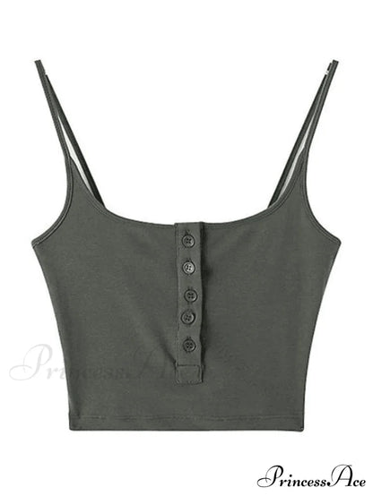 Button Front Graceful Corset Top