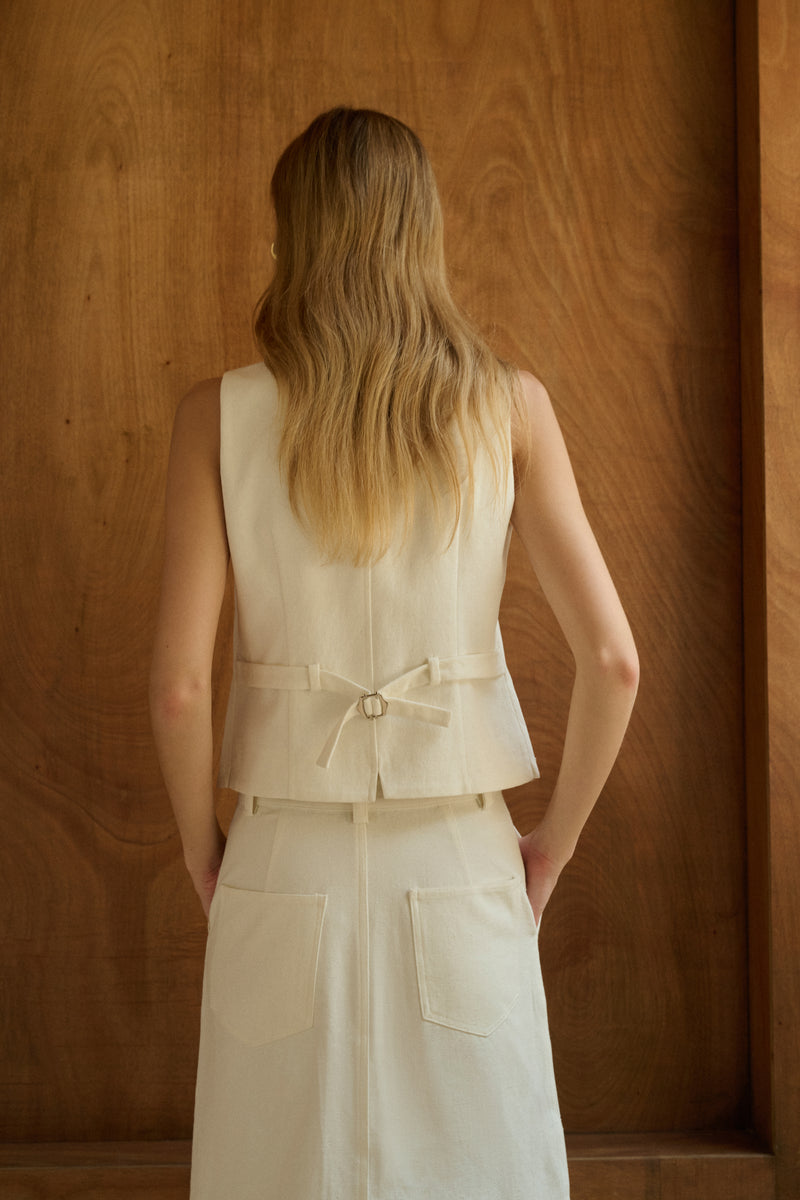 Button front vest