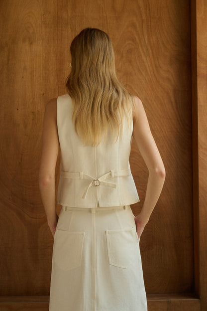 Button front vest