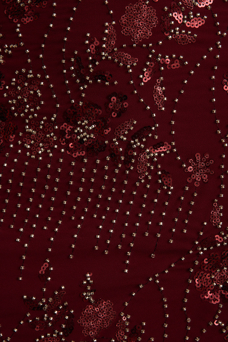 Capri Mulberry Beaded Halter Top