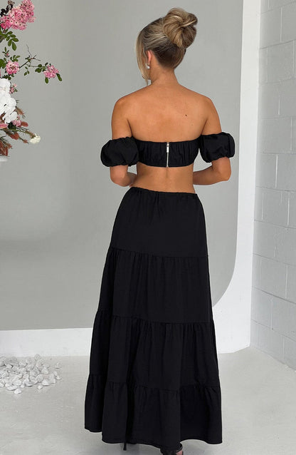 Carmen Top - Black Shirts & Tops Babyboo Fashion Premium Exclusive Design