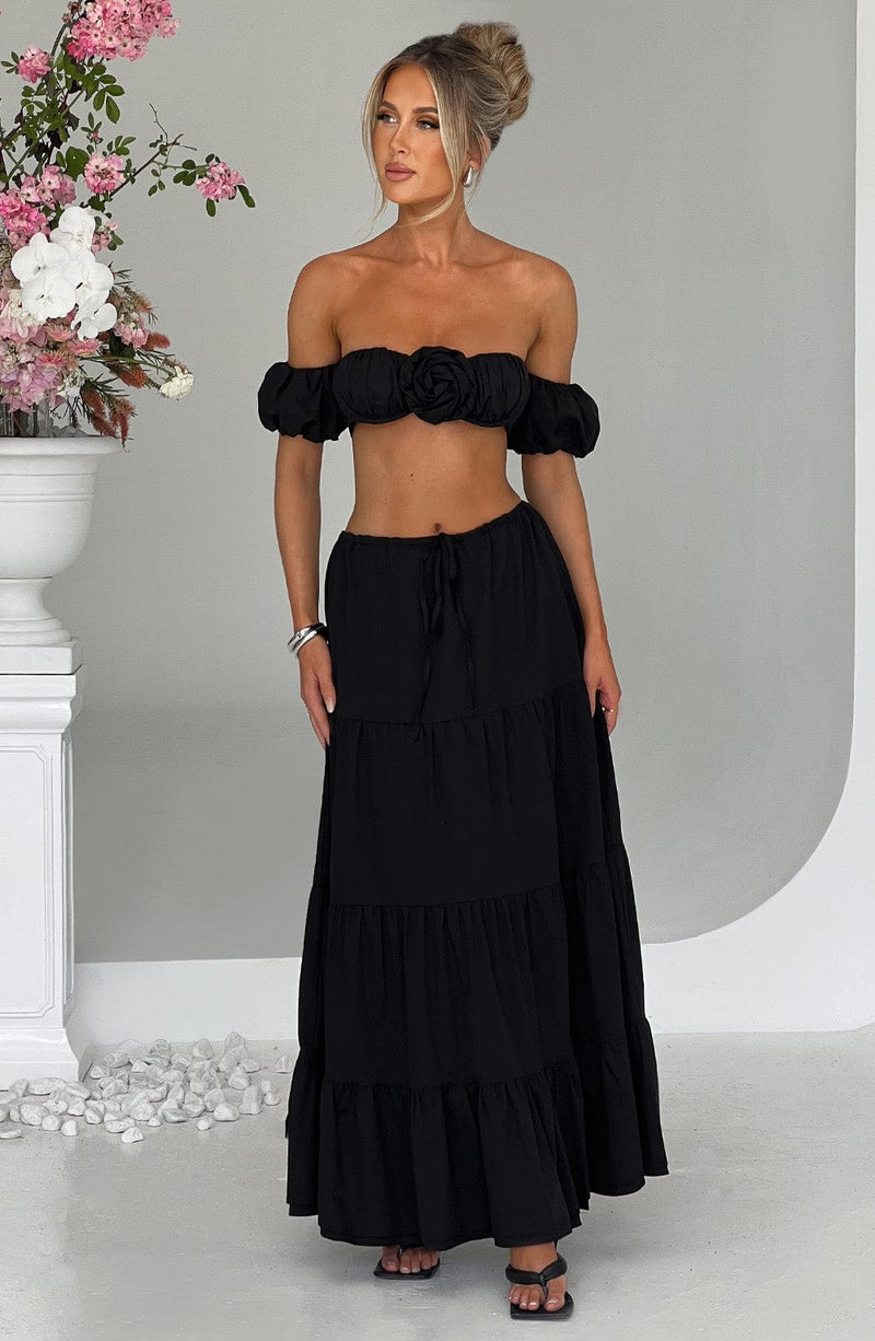Carmen Top - Black Shirts & Tops Babyboo Fashion Premium Exclusive Design
