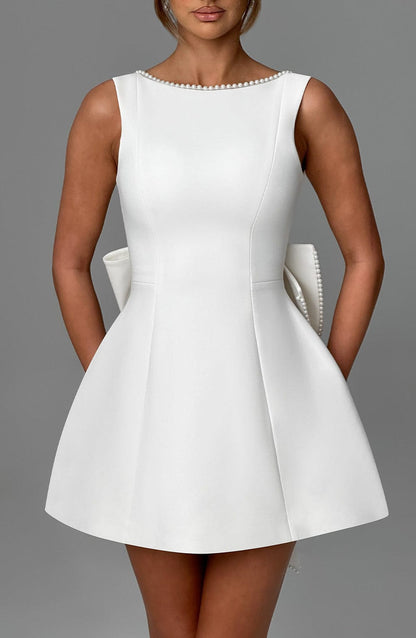 Carrie Mini Dress - Ivory Dress Babyboo Fashion Premium Exclusive Design