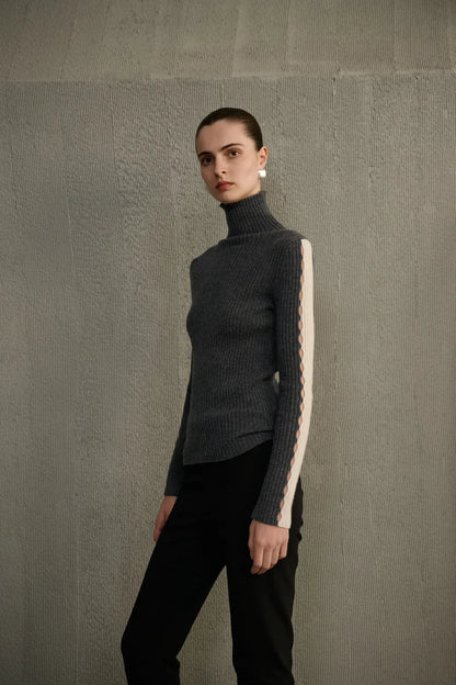 Cashmere turtleneck sweater