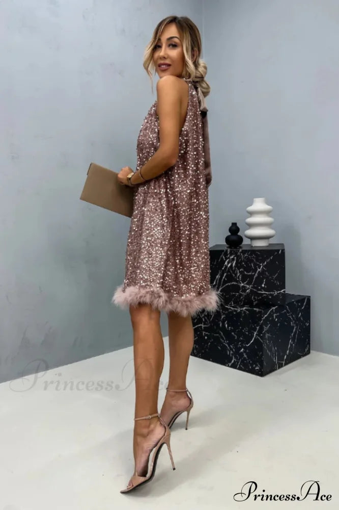 Casidy Sequin Stylish Mini Dress