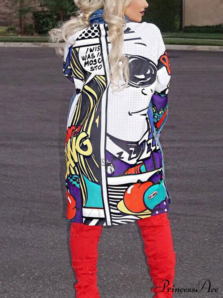 Casual Plaid Turndown Trendy Collar Shirt Coat Coats & Jackets