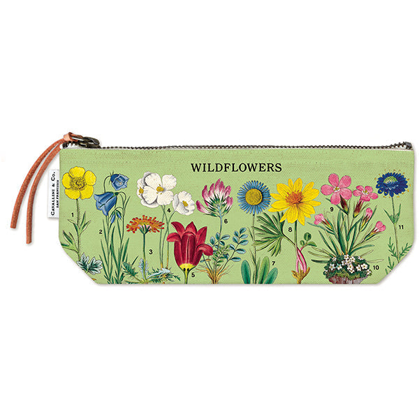 Cavallini Small Pouch Wildflowers