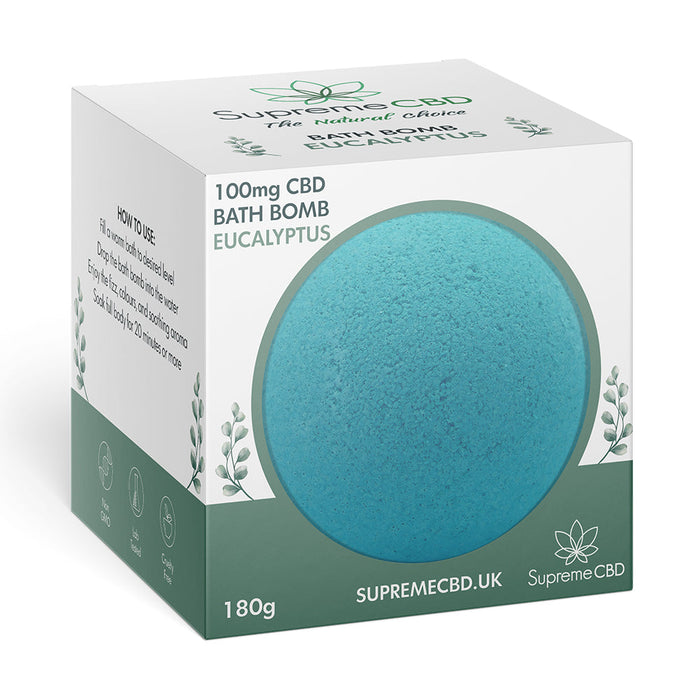 Wholesale CBD Bath Bomb - Eucalyptus (100mg)