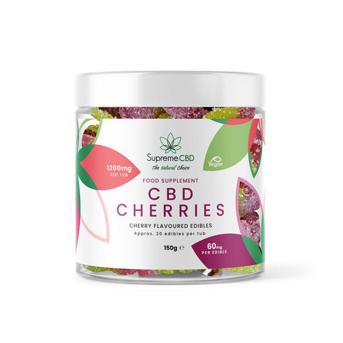 Wholesale CBD Gummy Cherries (1200mg)