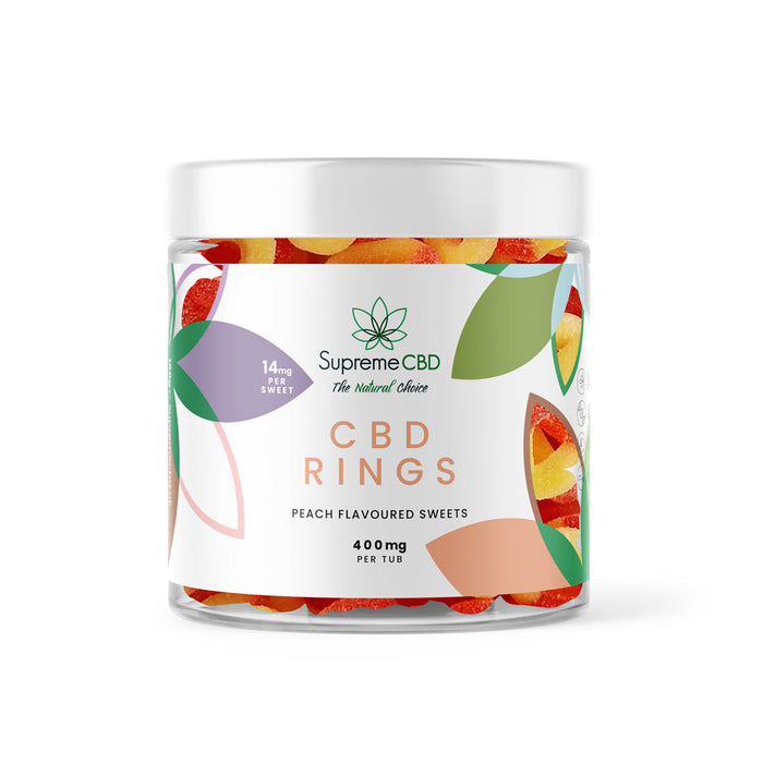 Wholesale CBD Peach Rings (400mg)