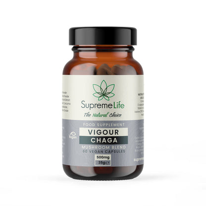 Chaga Vegan Capsules - Vigour (500mg)