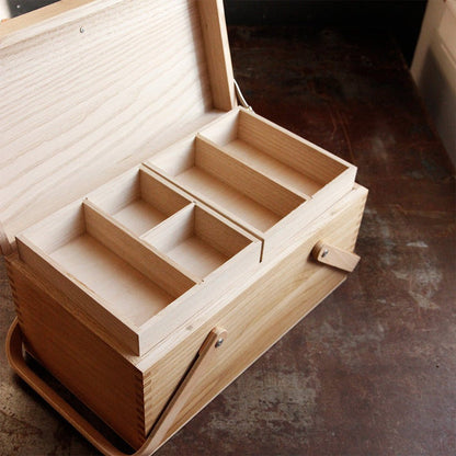 Chestnut Sewing Box Boston General Store