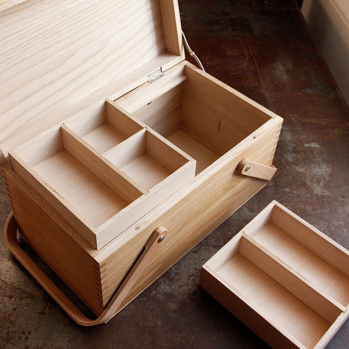 Chestnut Sewing Box Boston General Store