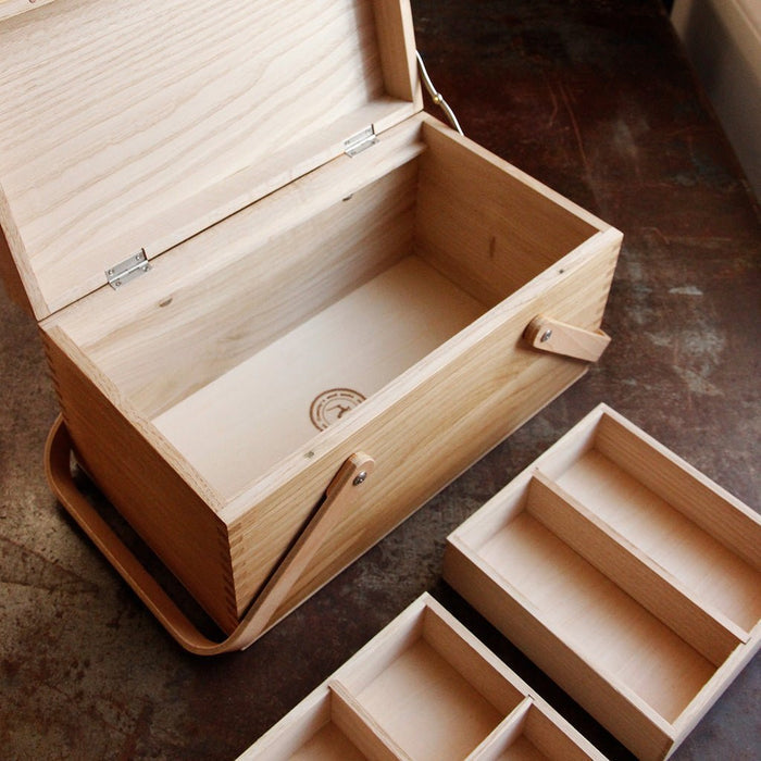 Chestnut Sewing Box Boston General Store
