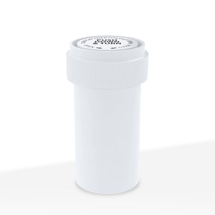 Child Resistant | Opaque White Reversible Cap Vials | 13 Dram - 2 Grams - 275 Count