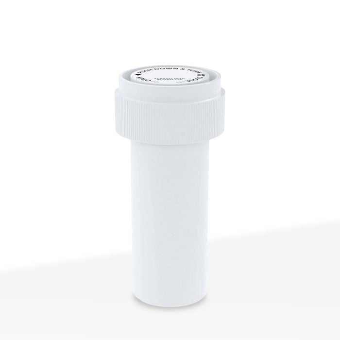Child Resistant | Opaque White Reversible Cap Vials | 8 Dram - 1 Gram - 410 Count
