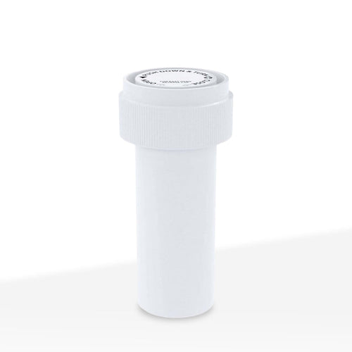 Child Resistant | Opaque White Reversible Cap Vials | 8 Dram - 1 Gram - 410 Count