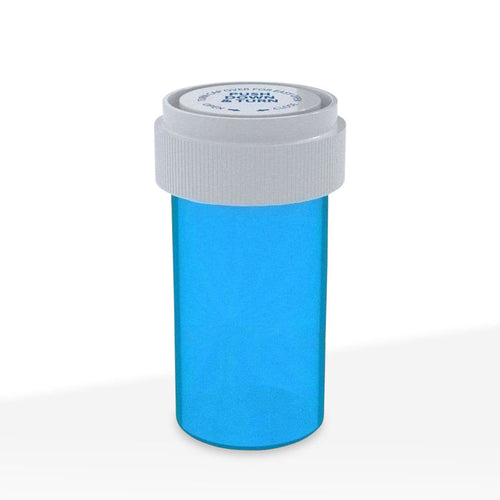 Child Resistant | Translucent Blue Reversible Cap Vials | 13 Dram - 2 Grams - 275 Count