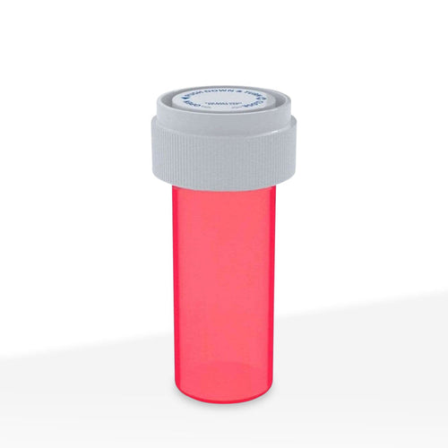 Child Resistant | Translucent Red Reversible Cap Vials | 8 Dram - 1 Gram - 410 Count