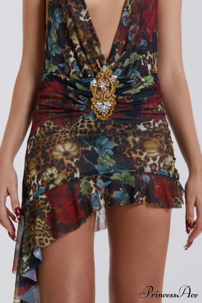 Cindy Plunge Stylish Mini Dress