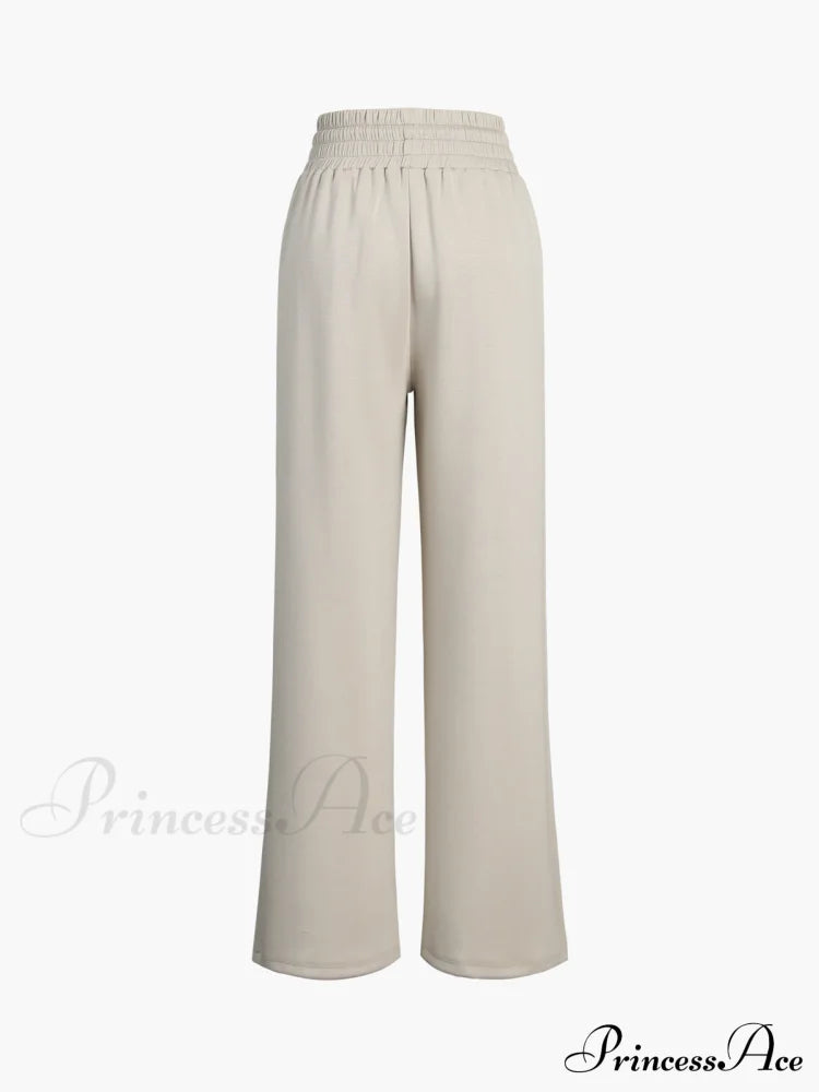 City Walk Graceful Wide Leg Sweatpants
