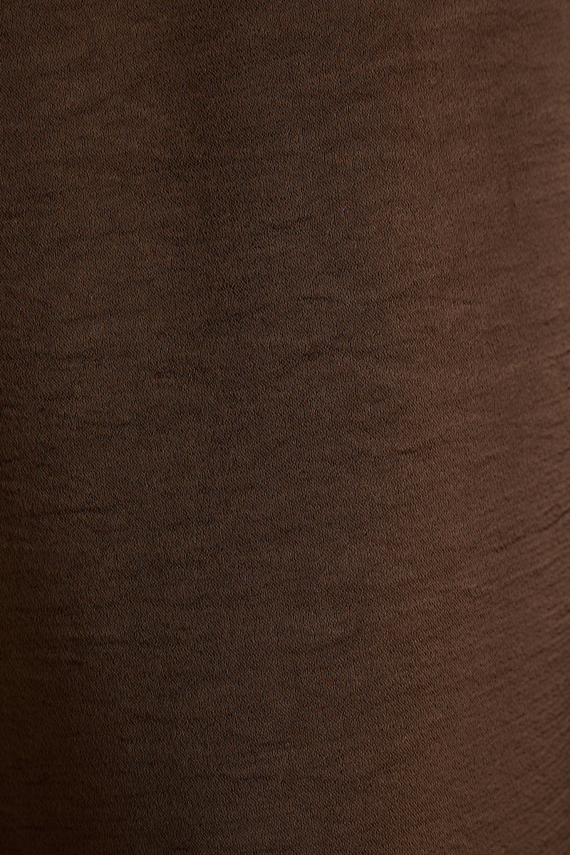 Clear Breeze Taupe Satin Pants