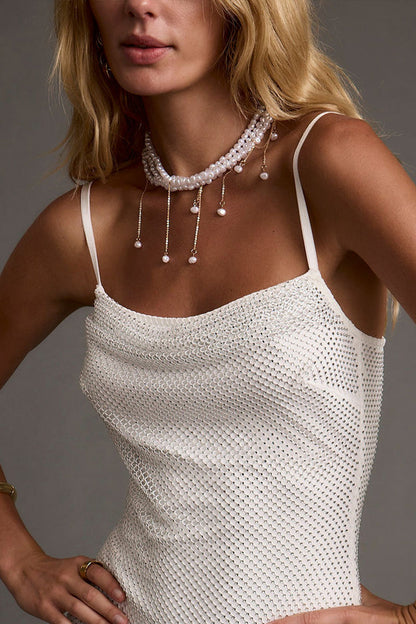 Full-length view of the piece showing the drape and movement.