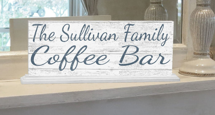 Coffee Bar Sign Personalized Custom Name - Broad Bay Personalized Gifts Shipped Fast