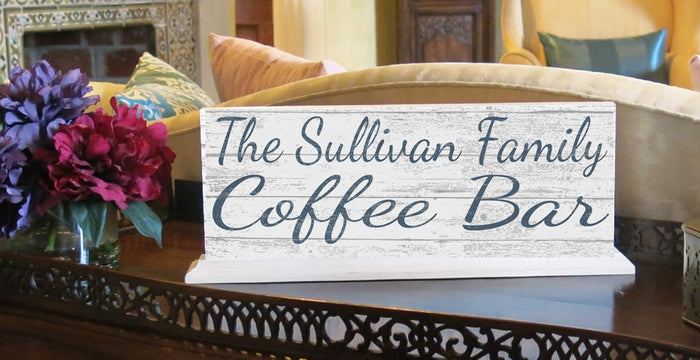 Coffee Bar Sign Personalized Custom Name - Broad Bay Personalized Gifts Shipped Fast