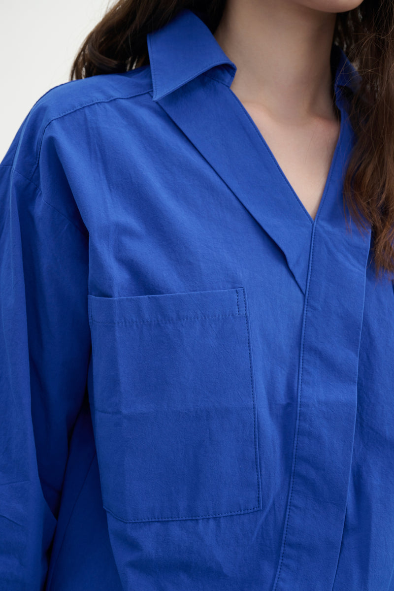Collared cotton shirt