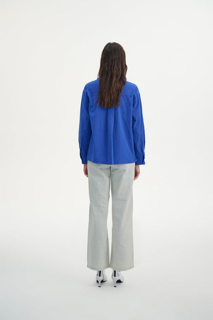 Collared cotton shirt